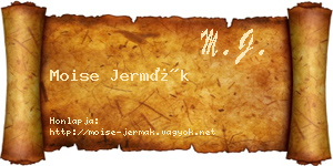 Moise Jermák névjegykártya